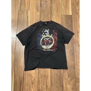 VTG Y2K 2013 Slayer North America Concert Tour Sz L Graphic T-Shirt Thrash Metal